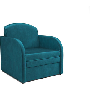 Mebel Ars Кресло-кровать Малютка (бархат сине-зеленый STAR VELVET 43 BLACK GREEN) кресло артмебель норден микровельвет зеленый