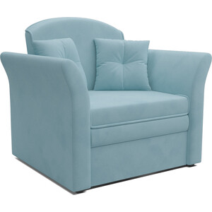 Кресло-кровать Mebel Ars Малютка №2 (голубой - luna 089) кресло mebel ars гранд голубой luna 089 ппу кровать