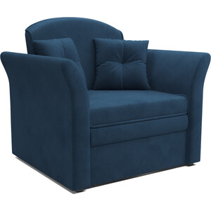 Mebel Ars Кресло-кровать Малютка №2 (темно-синий Luna 034) кресло кровать mebel ars барон 2 темно синий luna 034