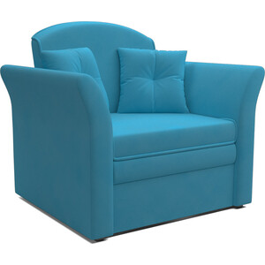 Mebel Ars Кресло-кровать Малютка №2 (рогожка синяя) кресло кровать mebel ars малютка 2 голубой luna 089