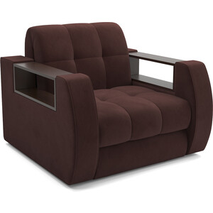 Кресло-кровать Mebel Ars Барон №3 (велюр шоколад HB-178 16) кресло кровать mebel ars барон 4 велюр шоколад hb 178 16