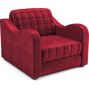 Кресло-кровать Mebel Ars Барон №4 (бархат красный STAR VELVET 3 DARK RED) кресло кровать mebel ars аккордеон барон кордрой красный