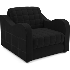 Кресло-кровать Mebel Ars Барон №4 (велюр черный HB-178 17) кресло кровать mebel ars барон 4 велюр пудра нв 178 18