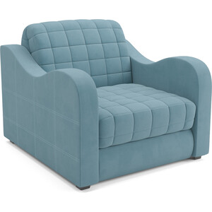 Кресло-кровать Mebel Ars Барон №4 (голубой Luna 089) кушетка артмебель фелини велюр голубой