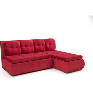 Угловой диван Mebel Ars Кормак (кордрой красный) выкатной диван mebel ars санта кордрой красный
