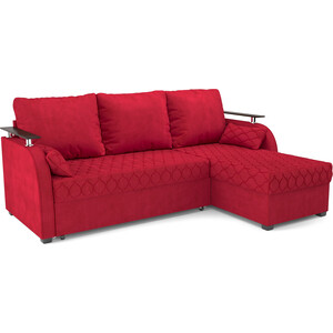 Угловой диван Mebel Ars Токио (кордрой красный) выкатной диван mebel ars малютка 2 кордрой красный