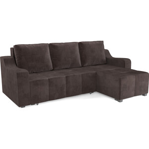 Угловой диван Mebel Ars Берн (кордрой коричневый) диван еврокнижка артмебель атлант бс рогожка коричневый