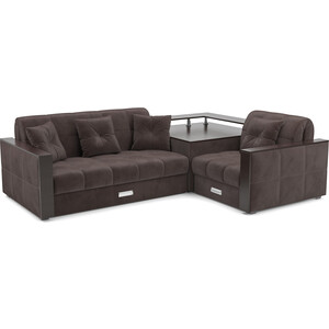 Угловой диван Mebel Ars Прага (кордрой коричневый) выкатной диван mebel ars квартет кордрой коричневый