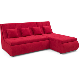 Угловой диван Mebel Ars Дубай (кордрой красный) выкатной диван mebel ars малютка 2 кордрой красный