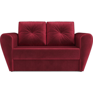 Выкатной диван Mebel Ars Квартет (бархат красный star velvet 3 dark red) кресло кровать mebel ars квартет красный кордрой