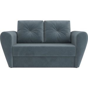 Выкатной диван Mebel Ars Квартет (велюр серо-синий HB-178 26) выкатной диван mebel ars квартет велюр нв 178 17