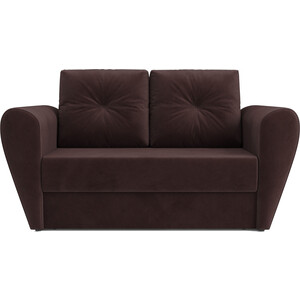 Выкатной диван Mebel Ars Квартет (велюр шоколад HB-178 16) выкатной диван mebel ars квартет велюр нв 178 17