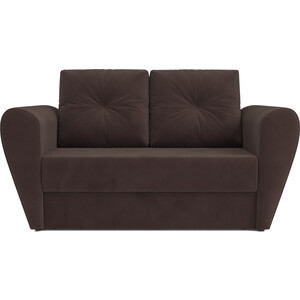 Выкатной диван Mebel Ars Квартет (кордрой коричневый) угловой диван mebel ars мансберг кордрой коричневый
