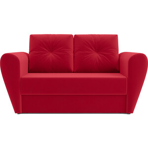 Выкатной диван Mebel Ars Квартет (кордрой красный) кресло кровать mebel ars квартет красный кордрой