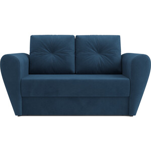 Выкатной диван Mebel Ars Квартет (темно-синий Luna 034) выкатной диван mebel ars санта 2 темно синий luna 034