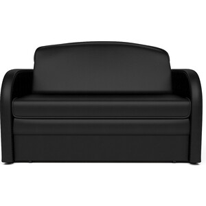 Выкатной диван Mebel Ars Малютка (черный кожзам) выкатной диван mebel ars малютка кожзам