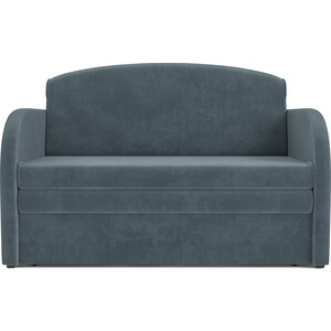 Выкатной диван Mebel Ars Малютка (велюр серо-синий HB-178 26) стул вилиус серо голубой ткань