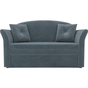 Выкатной диван Mebel Ars Малютка №2 (велюр серо-синий HB-178 26) выкатной диван mebel ars малютка 2 велюр нв 178 17