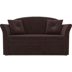 Выкатной диван Mebel Ars Малютка №2 (велюр шоколад HB-178 16) выкатной диван mebel ars малютка фиолет