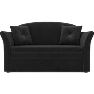Выкатной диван Mebel Ars Малютка №2 (велюр черный НВ-178 17) выкатной диван mebel ars малютка 2 велюр нв 178 17