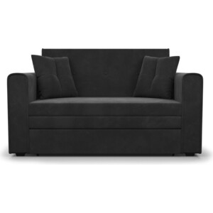 Выкатной диван Mebel Ars Санта (велюр черный/НВ-178/17) выкатной диван mebel ars квартет велюр пудра нв 178 18