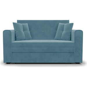 Выкатной диван Mebel Ars Санта (голубой - Luna 089) выкатной диван mebel ars квартет голубой luna 089