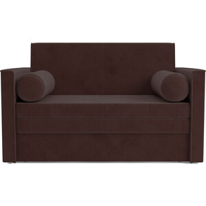 Выкатной диван Mebel Ars Санта №2 (велюр шоколадный/НВ-178/16) выкатной диван mebel ars квартет велюр нв 178 17