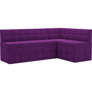 Кухонный диван Mebel Ars Атлантис правый угол (фиолет) 212х84х135 см кухонный диван мебелико деметра микровелвет фиолетовый