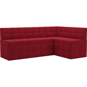 Кухонный диван Mebel Ars Атлантис правый угол (Кордрой красный) 190х84х120 см выкатной диван mebel ars малютка 2 кордрой красный