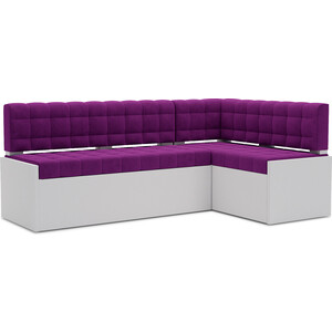 Кухонный диван Mebel Ars Ганновер правый угол (фиолет) 208х82х133 см кухонный диван мебелико деметра микровелвет фиолетовый