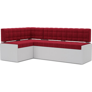 Кухонный диван Mebel Ars Ганновер левый угол (Кордрой красный) 208х82х133 см выкатной диван mebel ars квартет кордрой красный