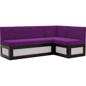 Кухонный диван Mebel Ars Нотис правый угол (фиолет) 207х82х132 см кухонный диван мебелико деметра микровелвет фиолетовый