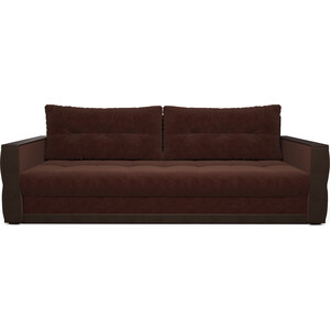 Еврокнижка Mebel Ars Бостон (коричневый - Luna 092) угловой диван гермес лайт правый угол еврокнижка микровельвет коричневый
