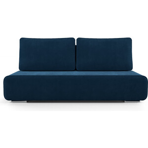 Еврокнижка Mebel Ars Марк (темно-синий - Luna 034) угловой диван виват механизм еврокнижка универсальный велюр синий