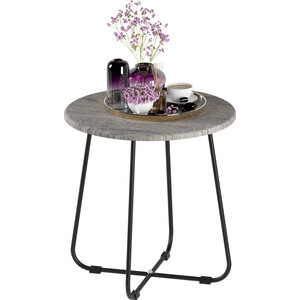Стол журнальный Мебелик BeautyStyle 14 серый шпат/черный стол сервировочный мебелик милн серый шпат п0006818