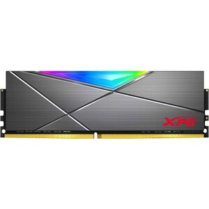 фото Память оперативная adata 16gb ddr4 udimm, xpg spectrix d50, 3200mhz cl16-20-20, 1.4v, rgb, серый радиатор ax4u320016g16a-st50