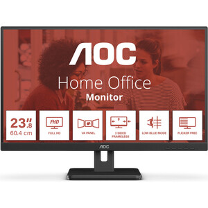 Монитор AOC 24E3UM LCD 24'' [16:9] 1920x1080(FHD) VA, Black 1080p 60fps usb camera module，sc200ai 1920x1080 hd webcam，for meeting video pc laptop android uvc drive free