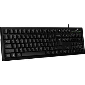 фото Клавиатура genius smart kb-101 black usb, only laser (hairline design), клавиш 105, провод 1.5 м