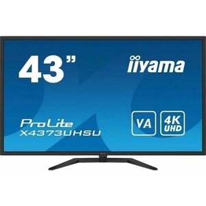 фото Монитор iiyama x4373uhsu-b1 lcd 108 cm (42.5'') [16:9] 3840x2160(uhd 4k) va, black