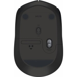 Мышь Logitech M171 Black (черная, оптическая, 1000dpi, 2.4 GHz/USB ресивер) (M/N: M-R0060 / C-U0010) 910-004424 M171 Black (черная, оптическая, 1000dpi, 2.4 GHz/USB ресивер) (M/N: M-R0060 / C-U0010) - фото 4