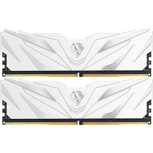 фото Память оперативная netac shadow ii ddr4-3200 32gb (16gb x 2) c16 white, 16-20-20-40, 1.35v, xmp, радиатор