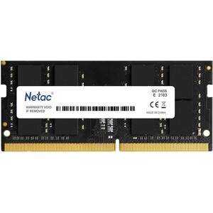 Память оперативная NeTac Basic SO DDR4-2666 16G C19 SODIMM 260-Pin DDR4 / NB PC4-21300 1.2V JEDEC netac basic 4gb ddr4 sodimm pc4 21300 ntbsd4n26sp 04