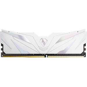 фото Память оперативная netac shadow ii ddr4-3200 8gb c16 white, 16-20-20-40, 1.35v, xmp, радиатор