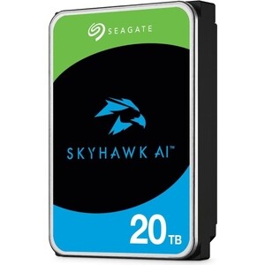 Жесткий диск Seagate SkyHawk AI ST20000VE002 20TB, 3.5'', 7200 RPM, SATA-III, 512e, 256MB, для систем видеонаблюдения жесткий диск seagate sata 20tb 7200rpm 6gb s 256mb st20000nm007d st20000nm007d