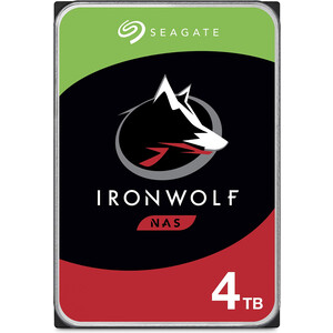 Жесткий диск Seagate IronWolf ST4000VN006 NAS 4TB, 3.5'', 5400, 256MB, SATA-III, 512e жесткий диск seagate ironwolf 3 5 16tb sata iii 7200rpm 256mb st16000vn001