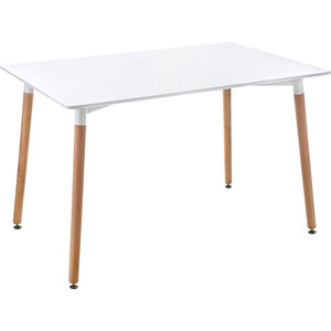 Стол Woodville Table 120 white/wood 15357 Table 120 white/wood - фото 1