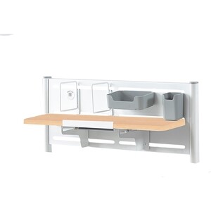 фото Детский стол mealux kingwood multicolor mg + bd p-18 mg (bd-820 mg multicolor + bd p-18 mg) столешница клен/накладки на ножках серые