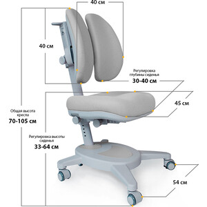 фото Комплект mealux winnipeg multicolor (bd-630 wg + кресло y-115 g) (стол + кресло) столешница белая, накладки серые