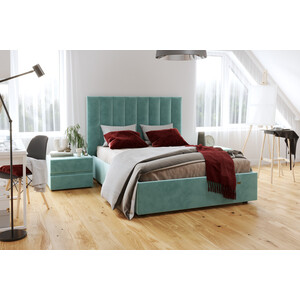 Кровать Сильва Ingrid 1400 модель 312 ультра минт (SLV101809) кресло для отдыха мебелик модель 61 ткань ультра минт каркас орех