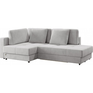 кресло для отдыха мебелик смарт g силуэт ткань ультра смок каркас серый ясень Диван-кровать Сильва Манхэттен (1пф-2т) модель 003 ультра смок (SLV102021)
